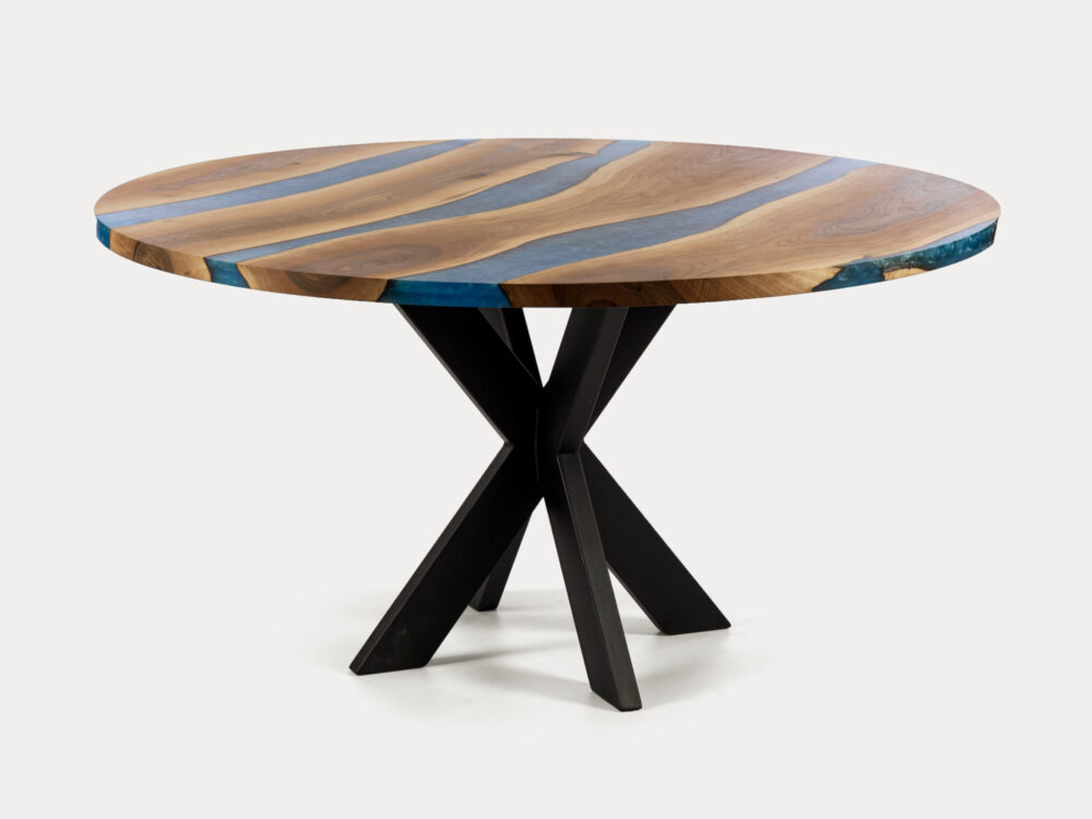 walnoten epoxy tafel